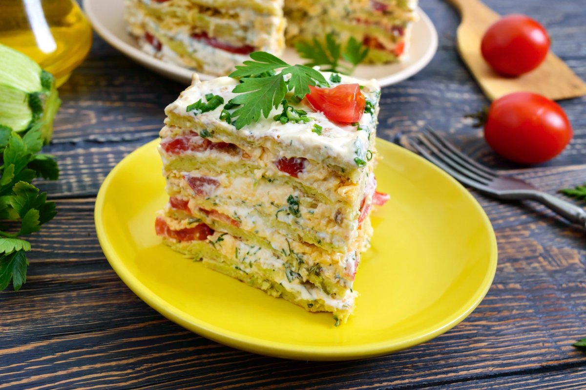 Торт из куриного фарша
