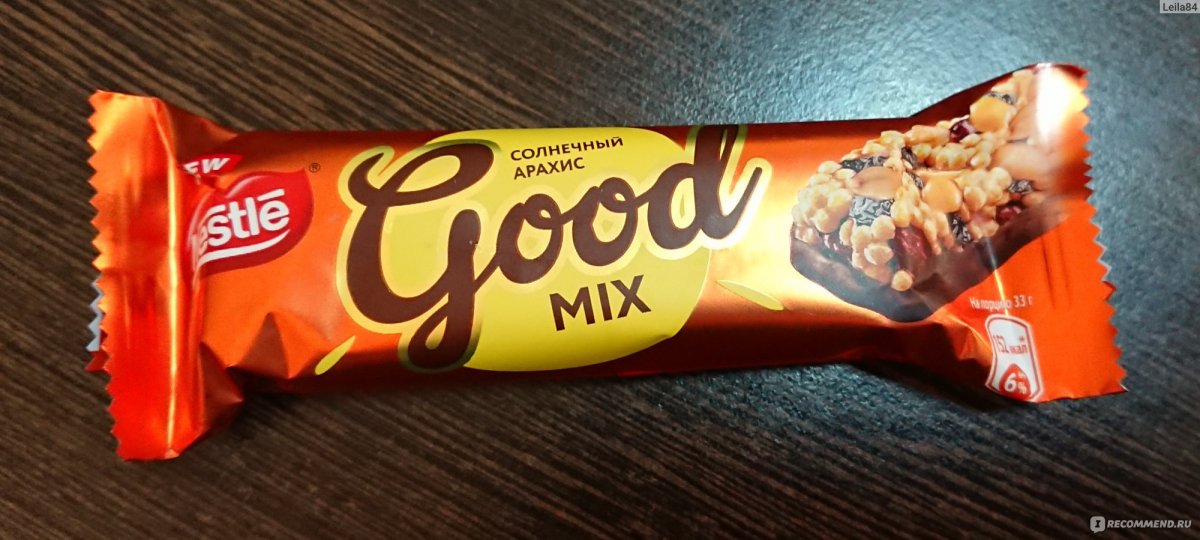 Батончик good Mix арахис 46гр