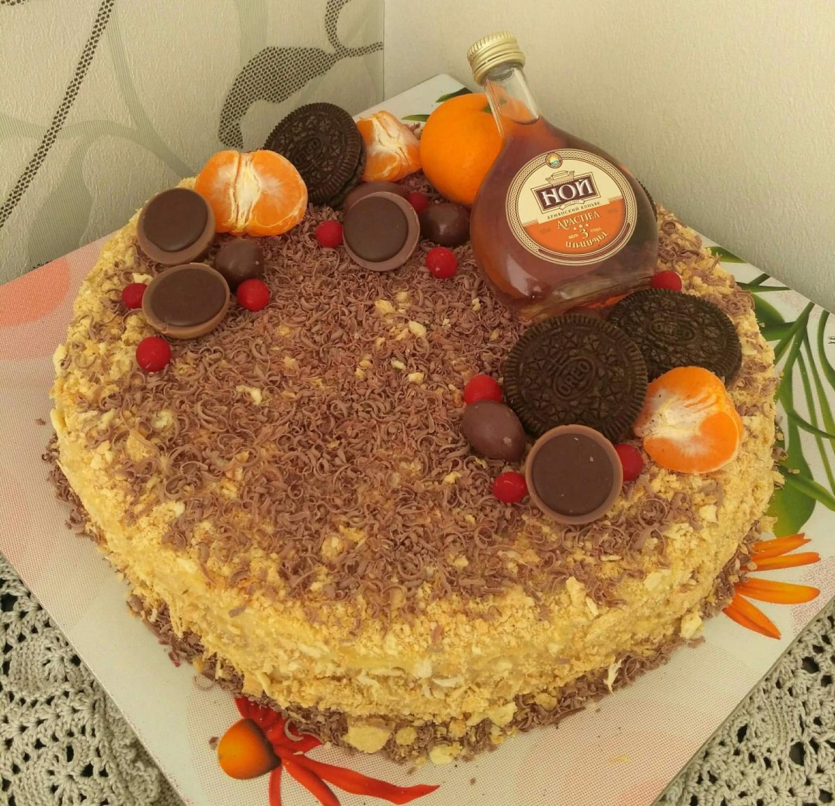 Торт Рыжик медовый с заварным кремом