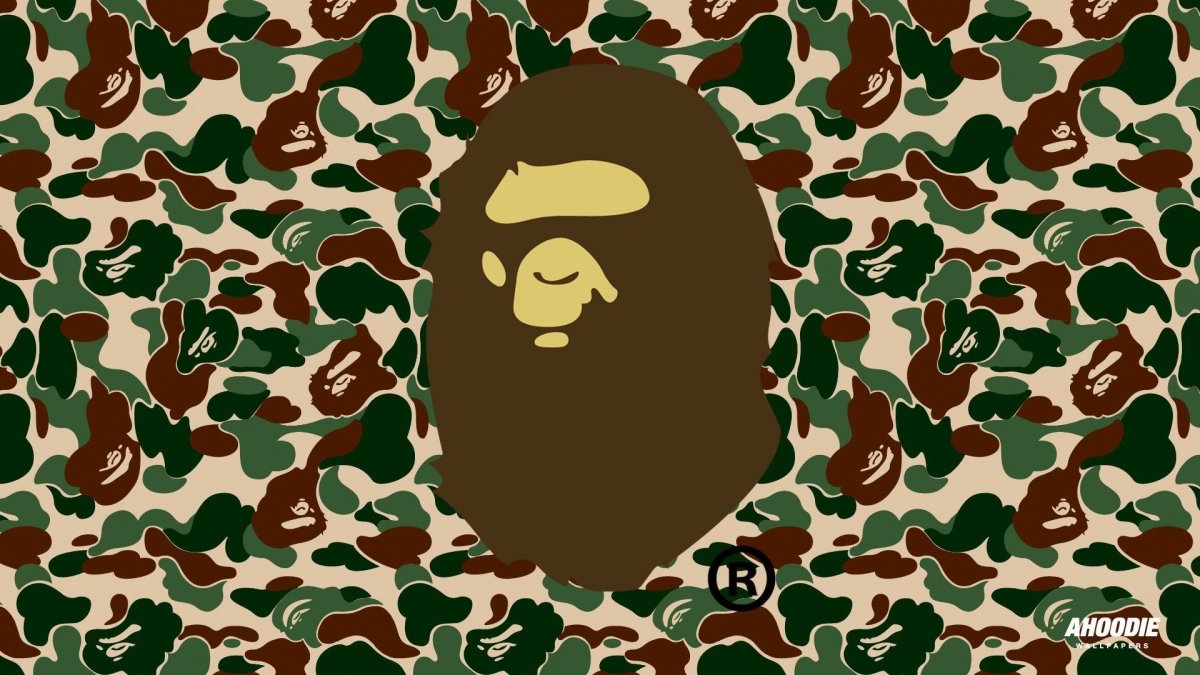 Bape камуфляж 4k