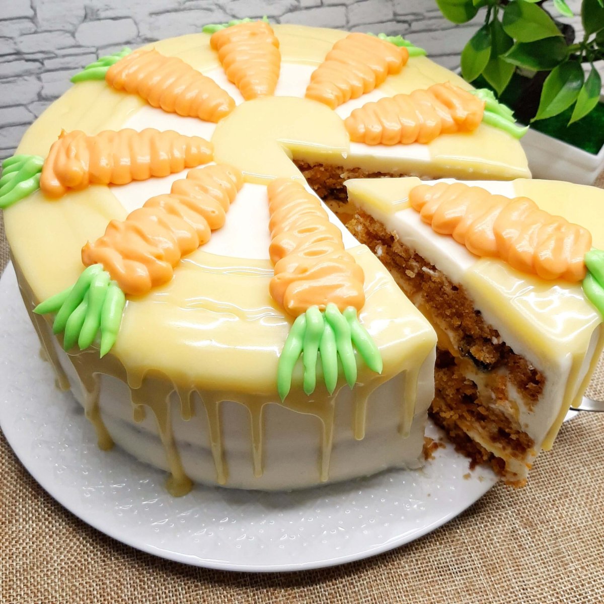 Морковный пирог кусок