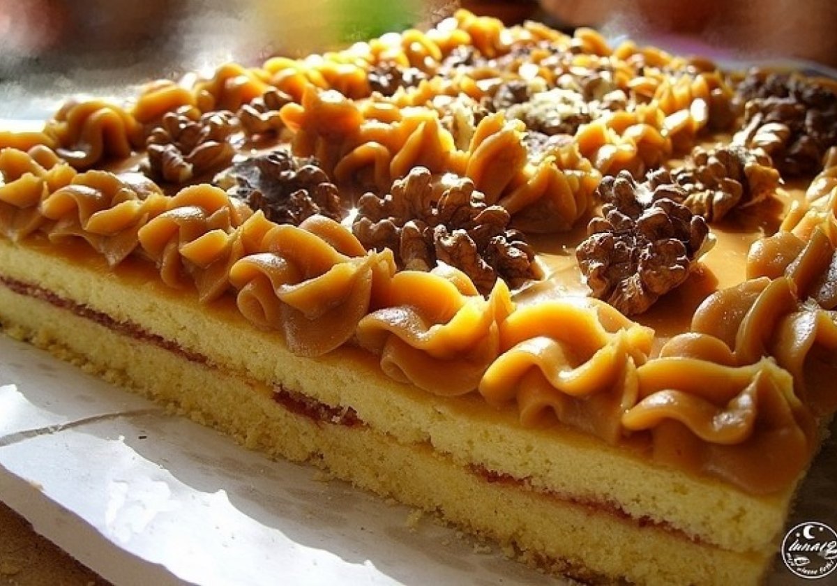 Вкусный торт со взбитыми сливками