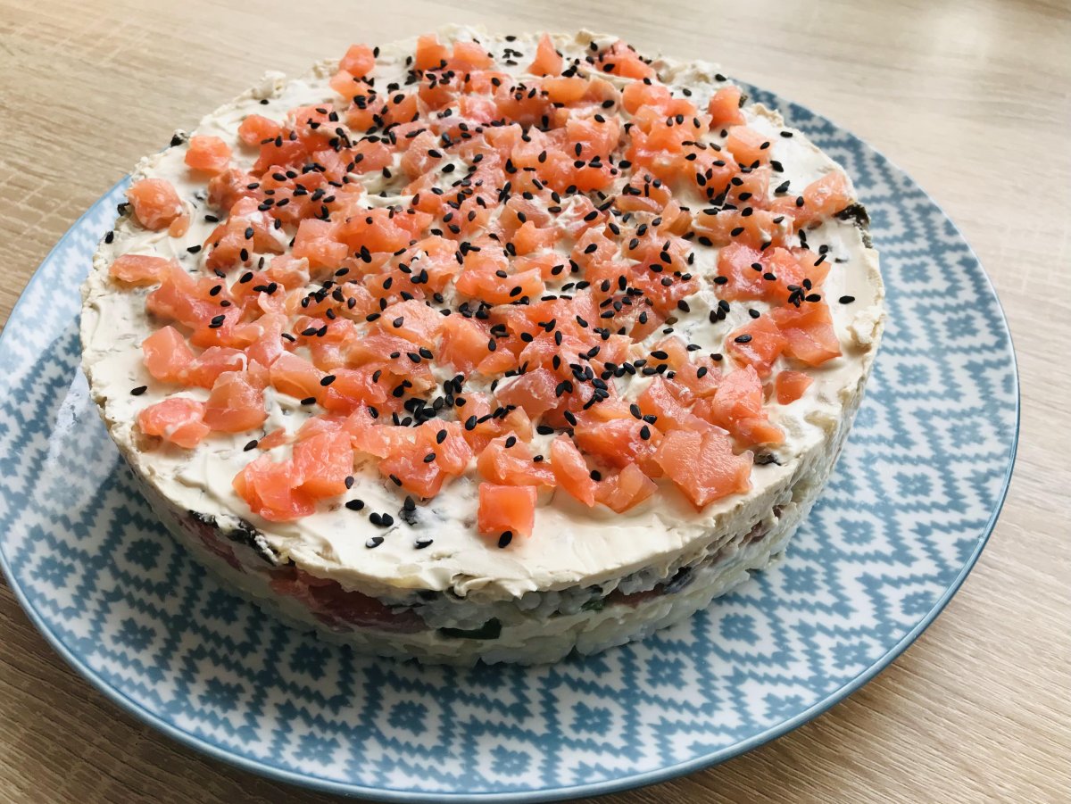 Салат торт Филадельфия купить Новосибирск