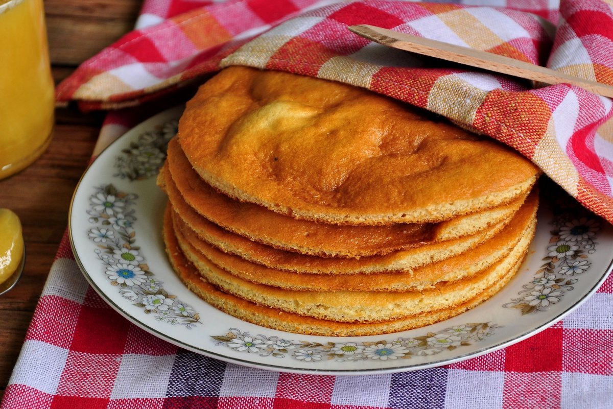Коржи для торта на сковородке