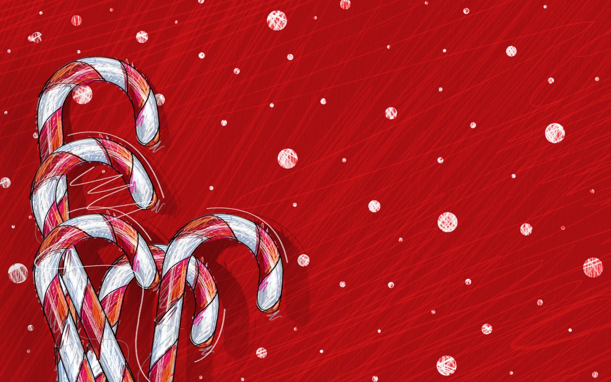 Candy Cane Blade cartoon pattern