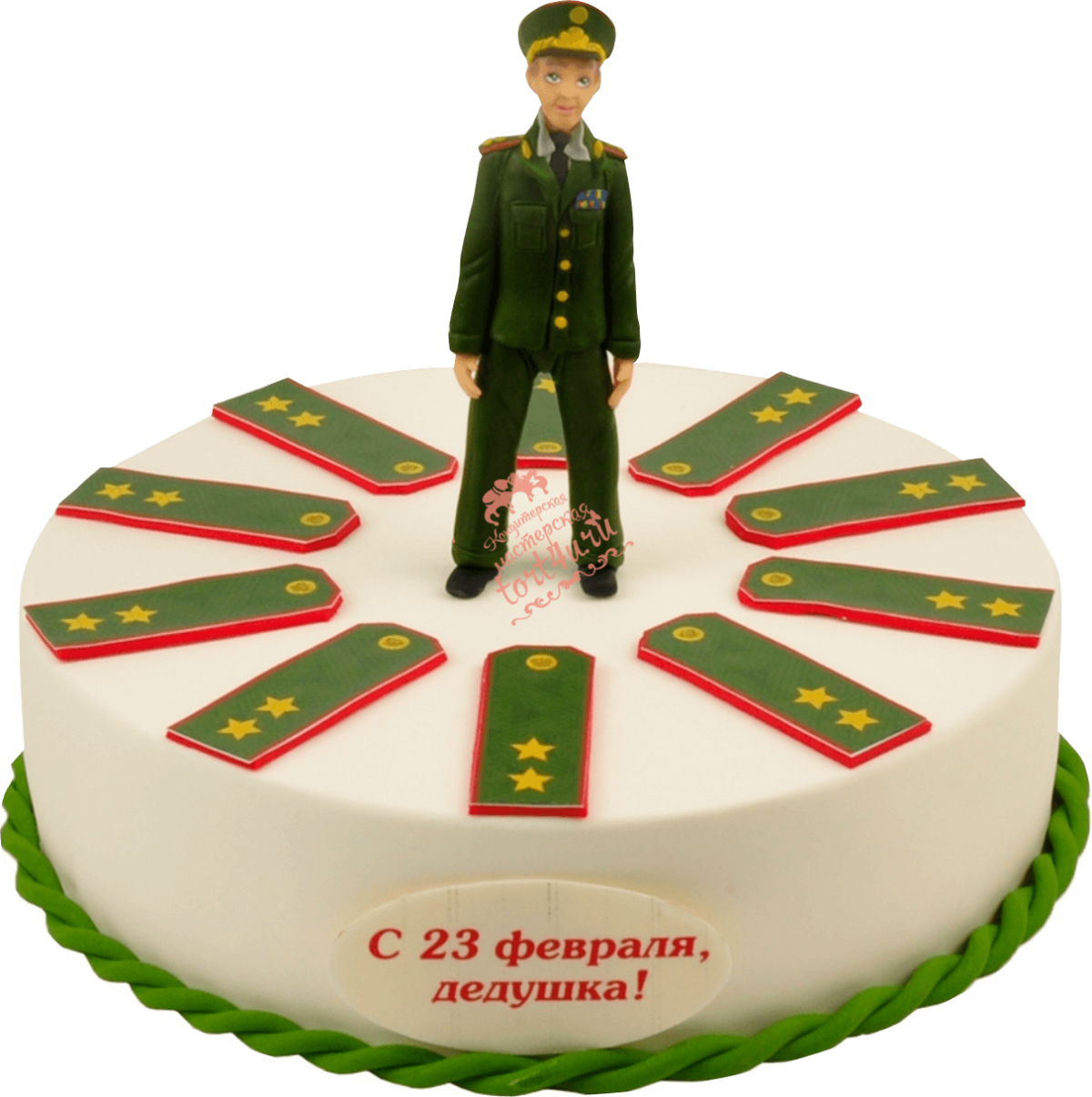 Торт военному с погонами