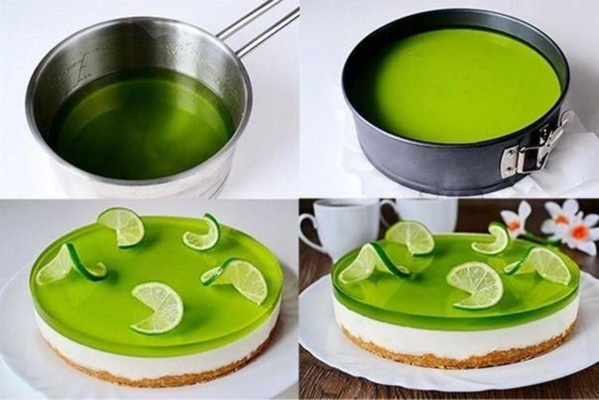 ЖЕЛЕЙНЫЙ торт с киви без выпечки