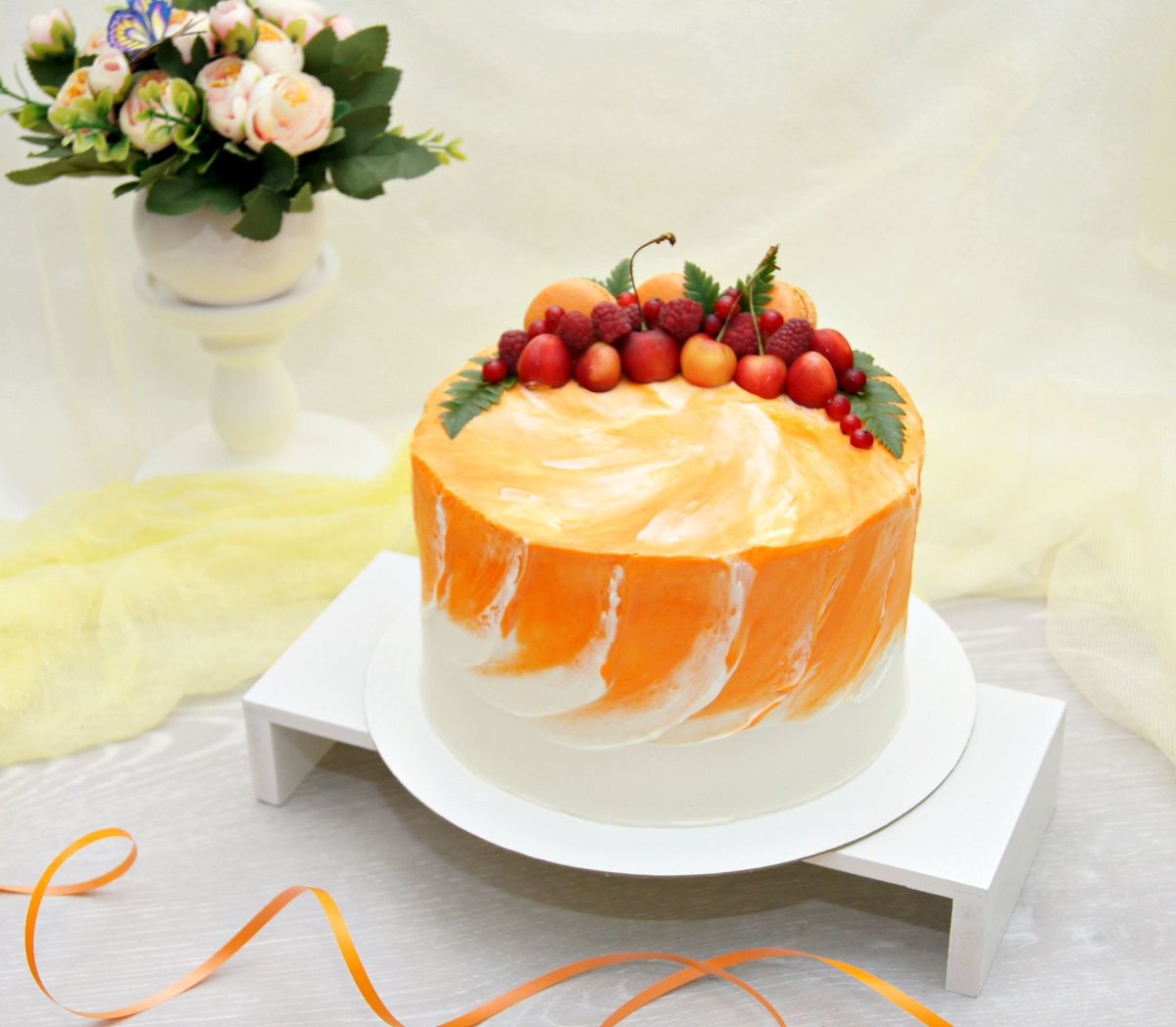 Персиковый конфитюр для торта