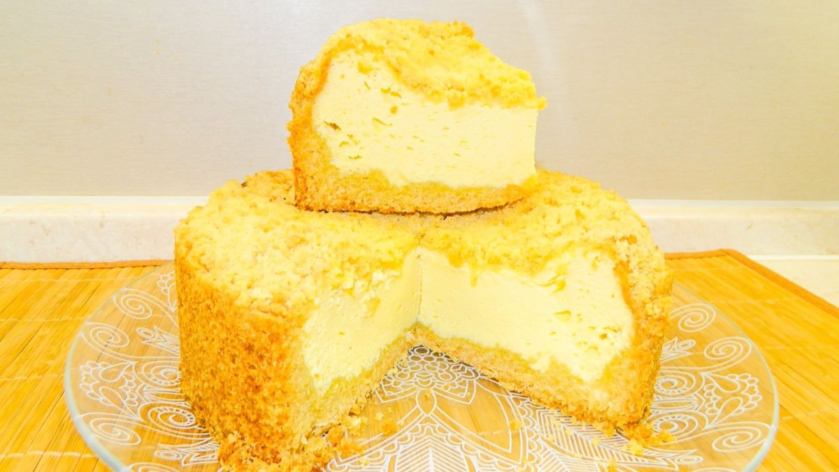 Королевский пирог с творогом и яблоками