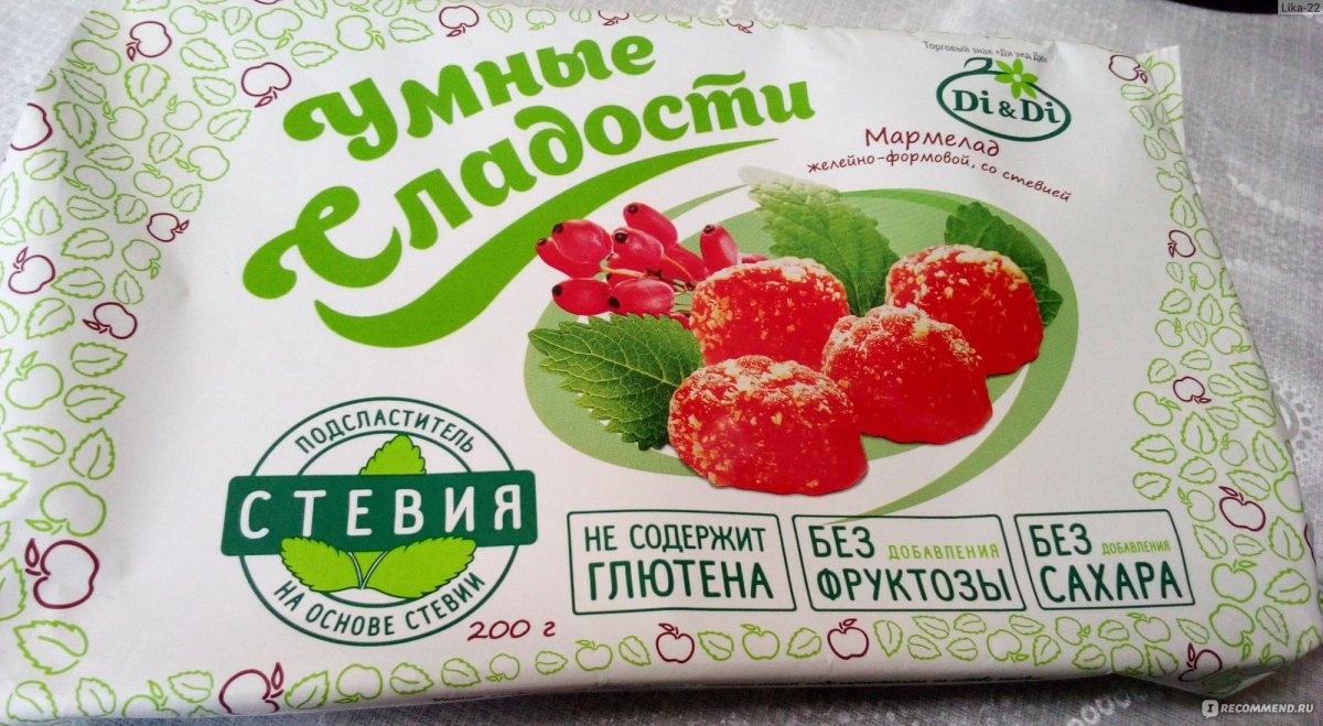 Конфеты желейные со вкусом ананас-зеленая груша 90г*20 умные сладости