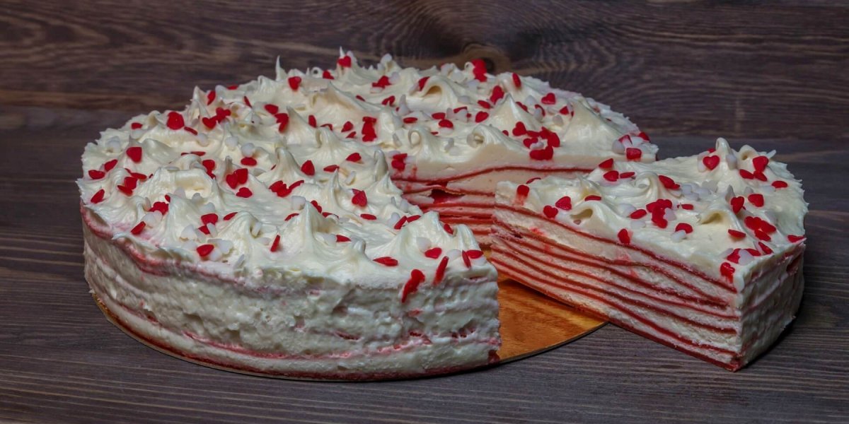 Блинный торт с мороженым