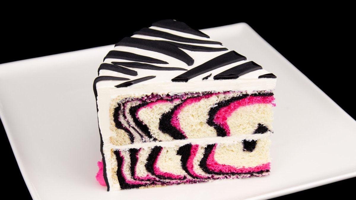 Бисквитный торт зебра