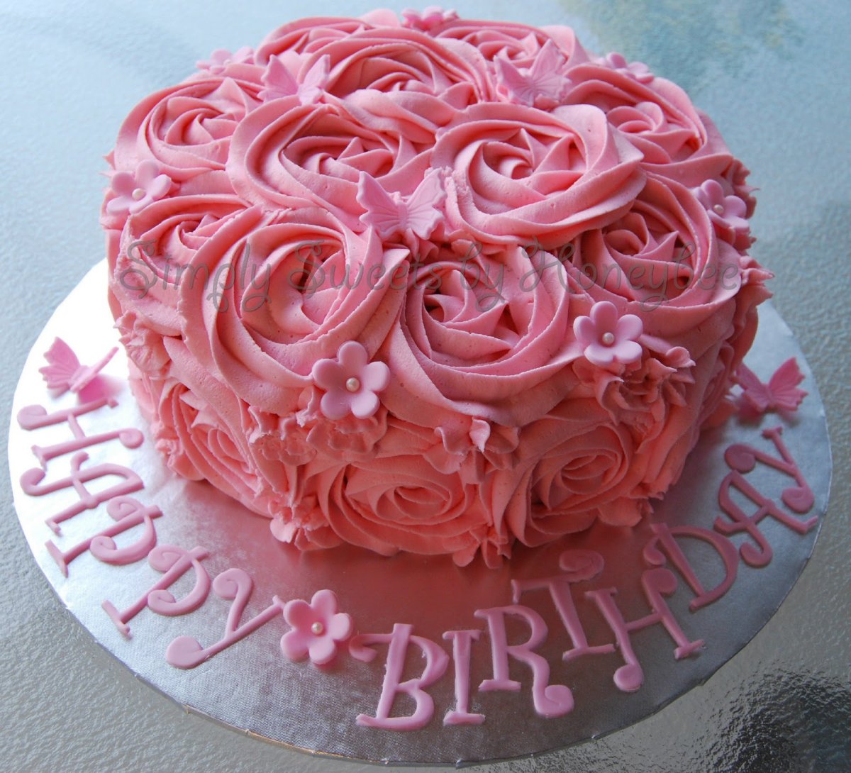 Happy Birthday розовые розы
