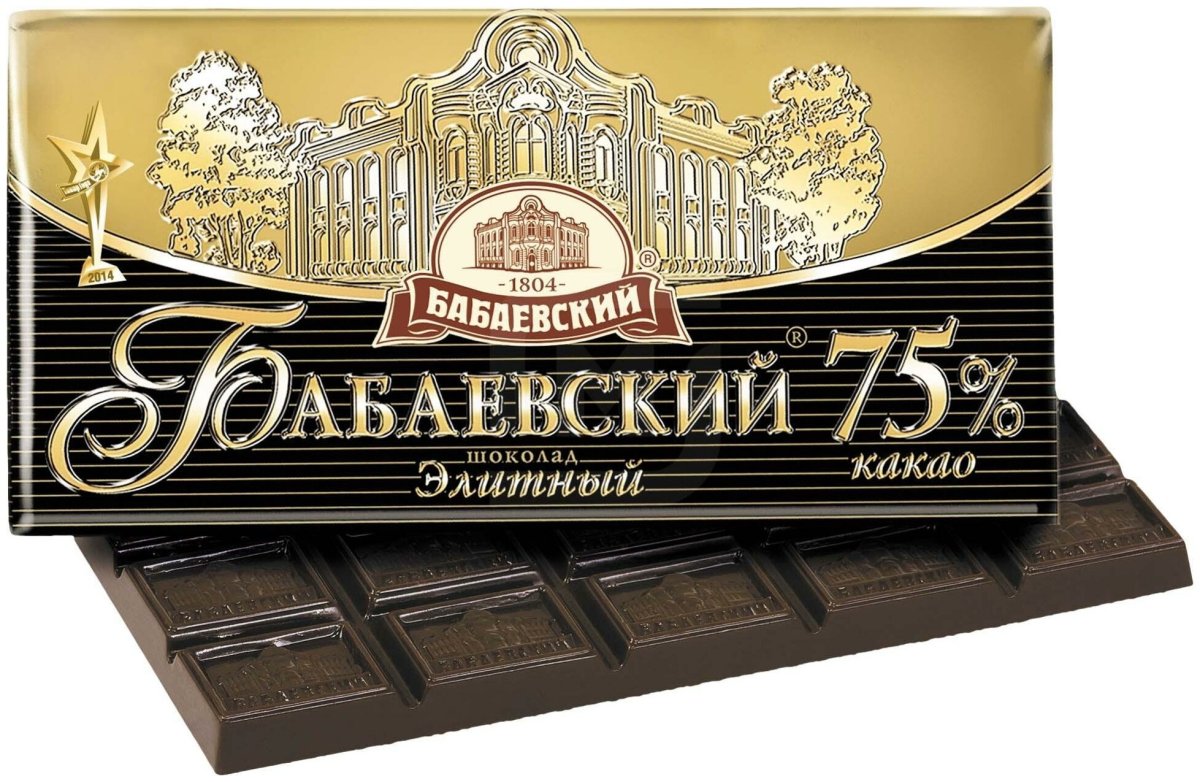 Бабаевский элитный 75% какао. 100г