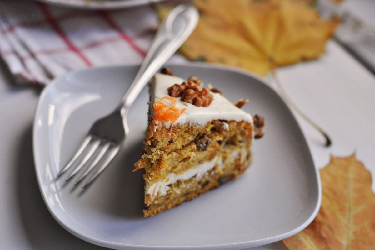 Морковный торт с карамелью