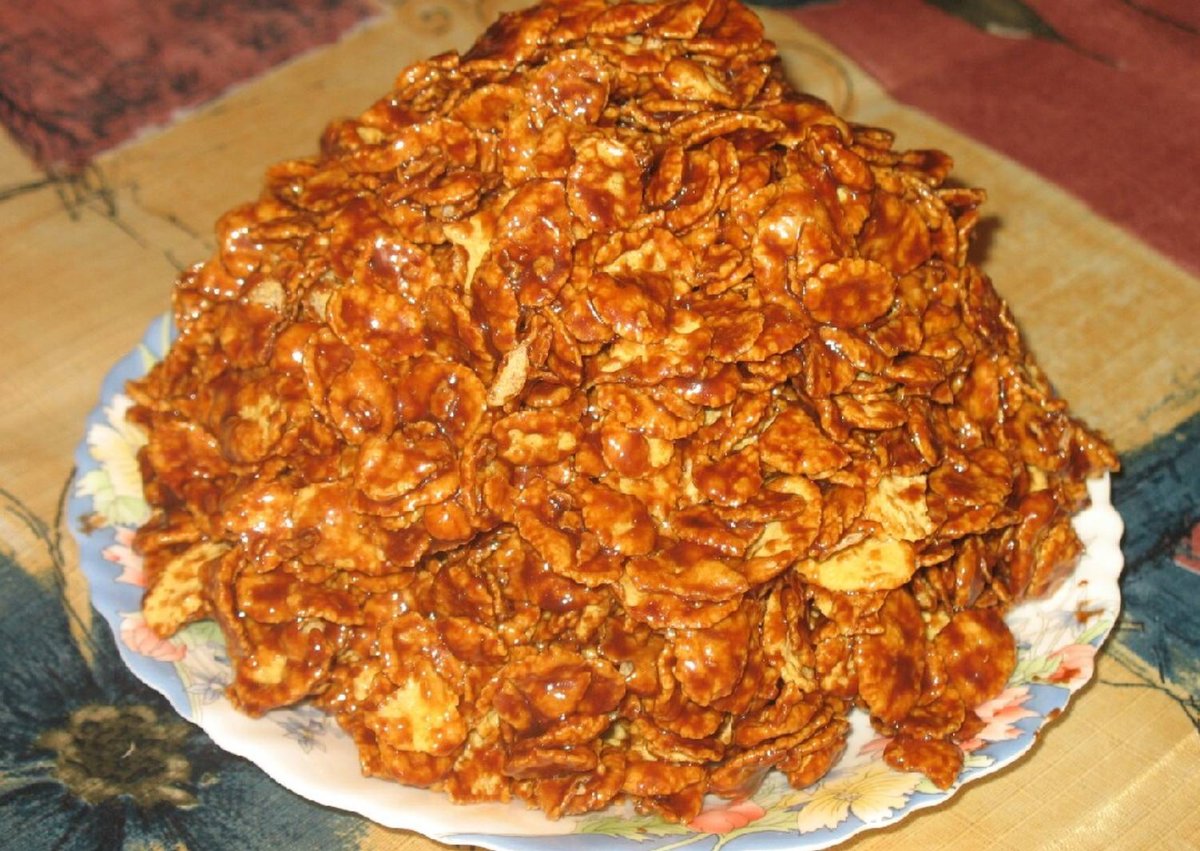 Торт из кукурузных хлопьев