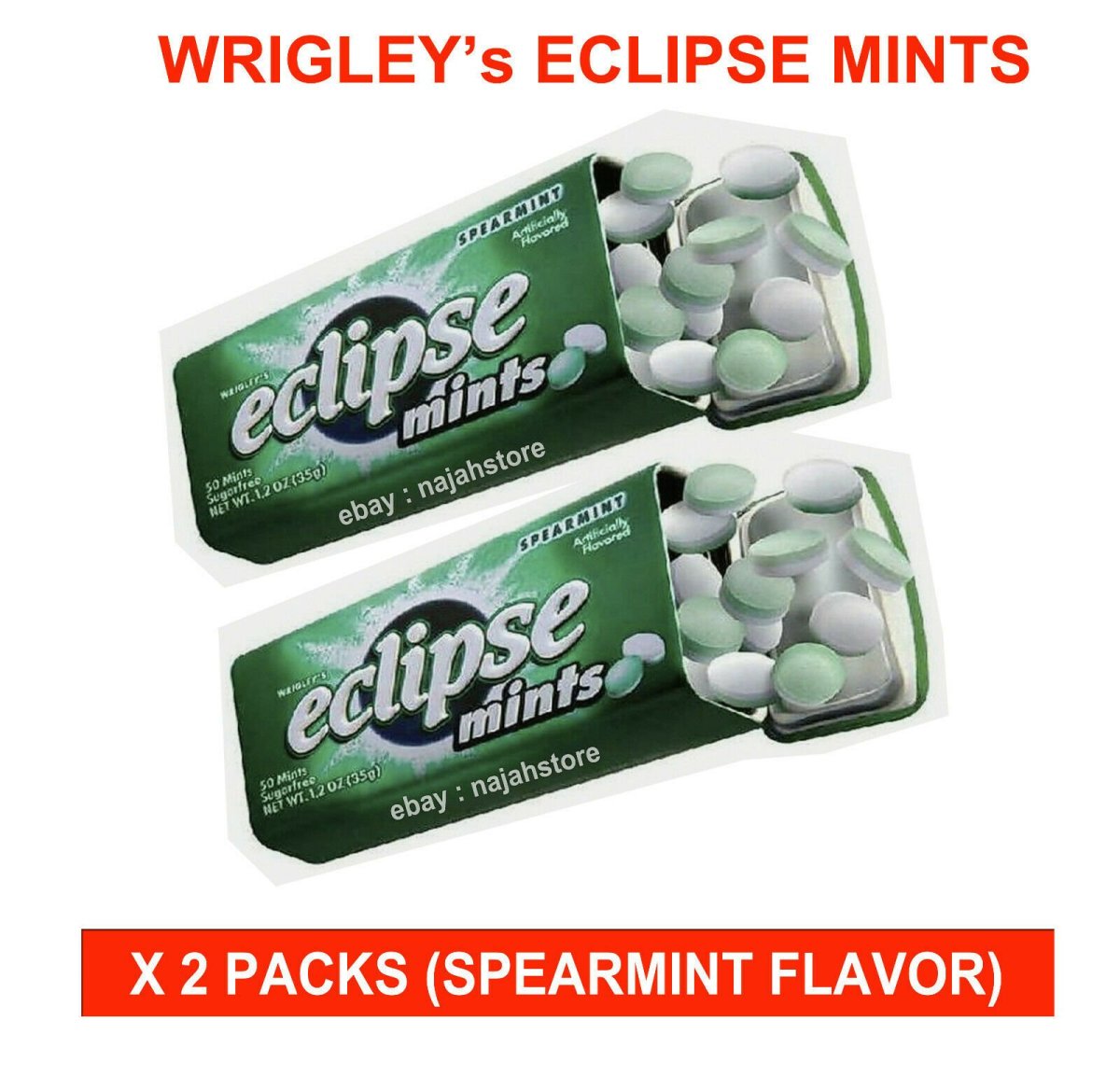 Мятные пластинки Eclipse Wrigley