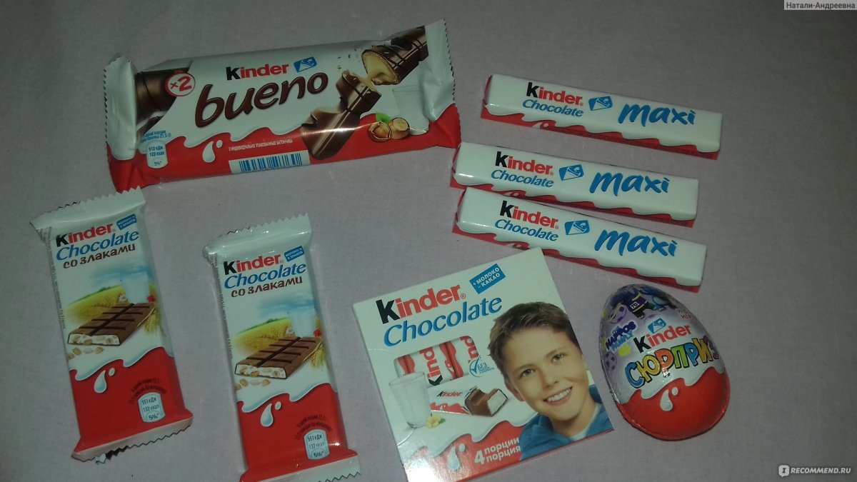 Шоколад молочный kinder Chocolate