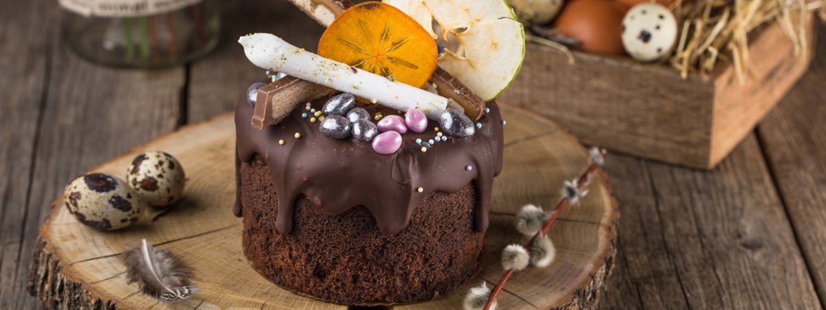 Кулич Пасхальный шоколадный