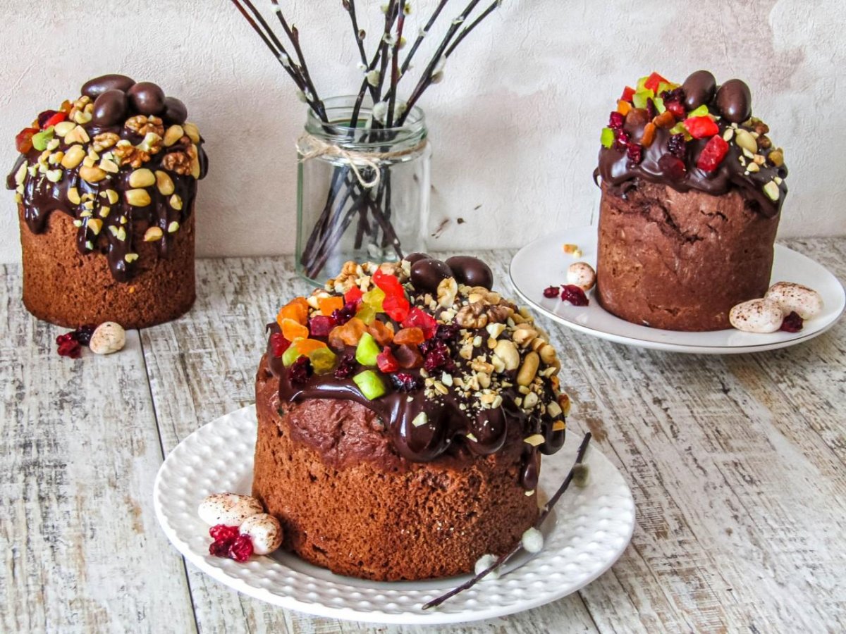 Кулич с шоколадом