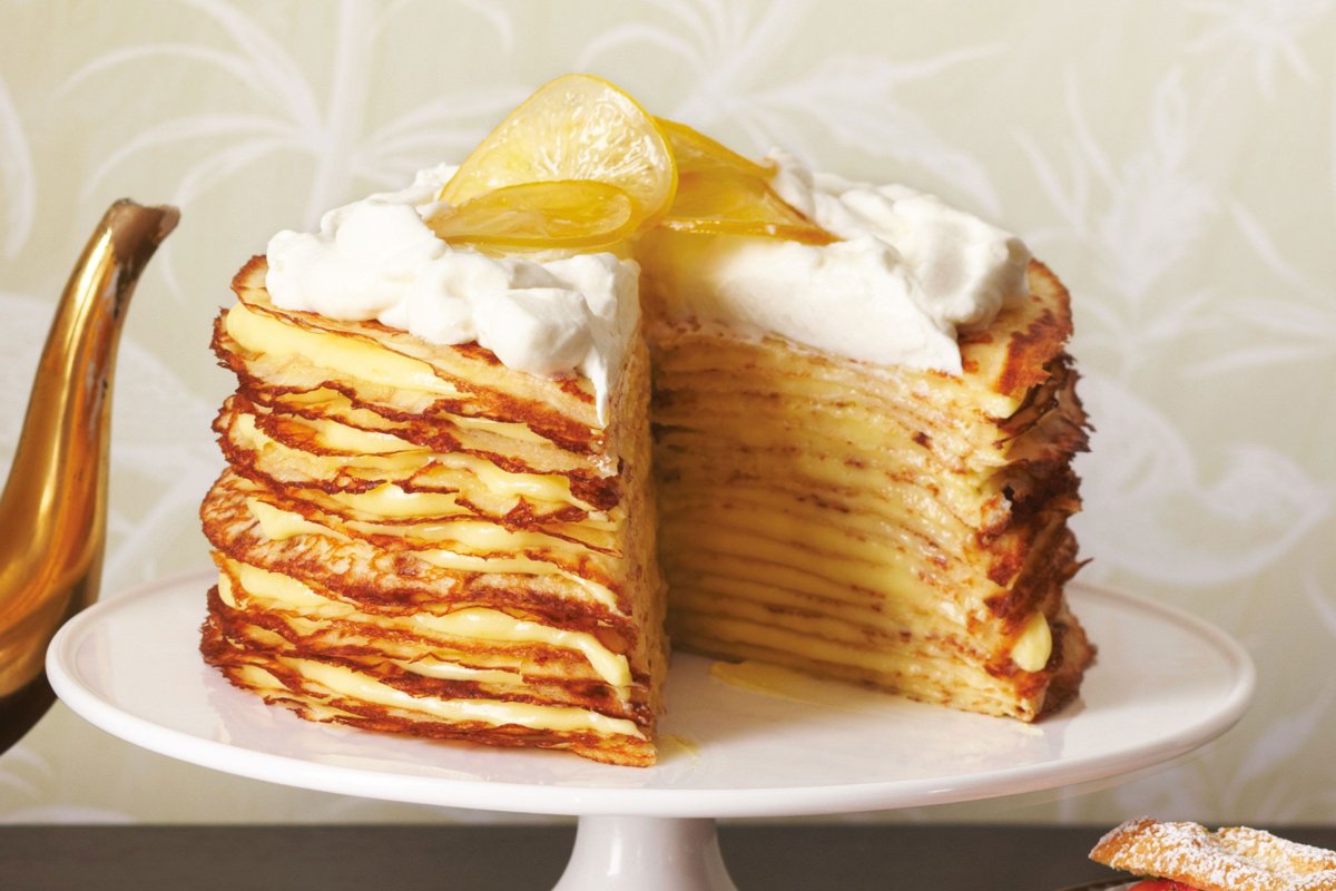 Блинный торт с лимоном