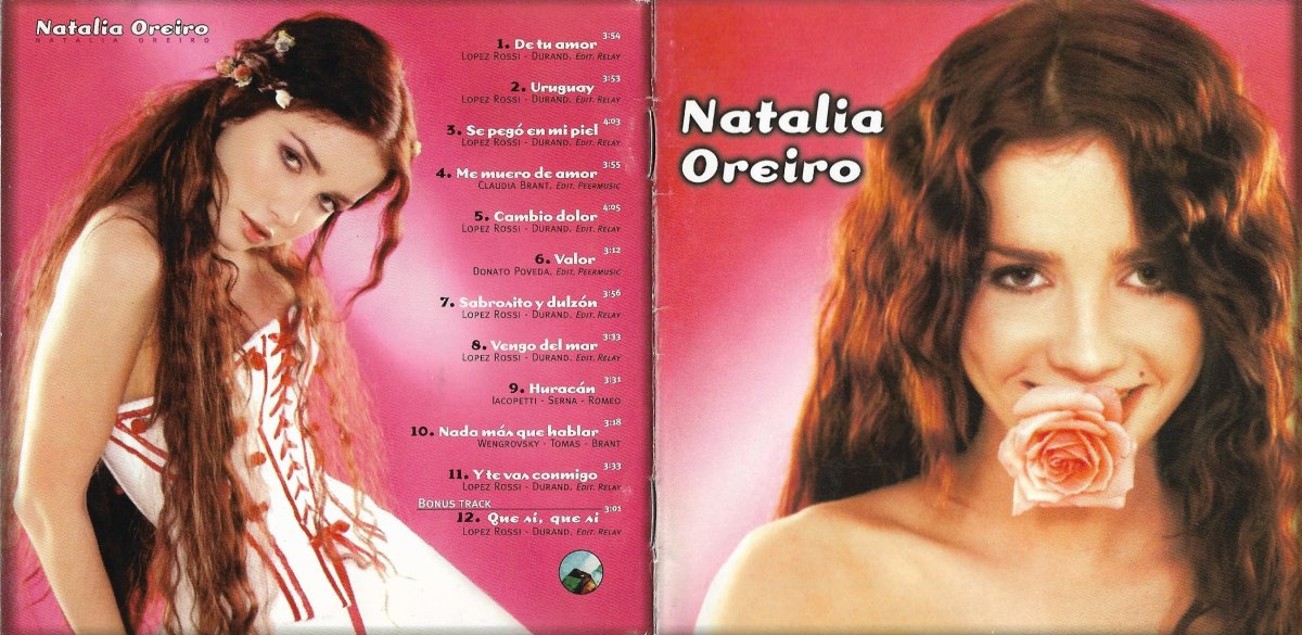 Песенник Natalia Oreiro 2001