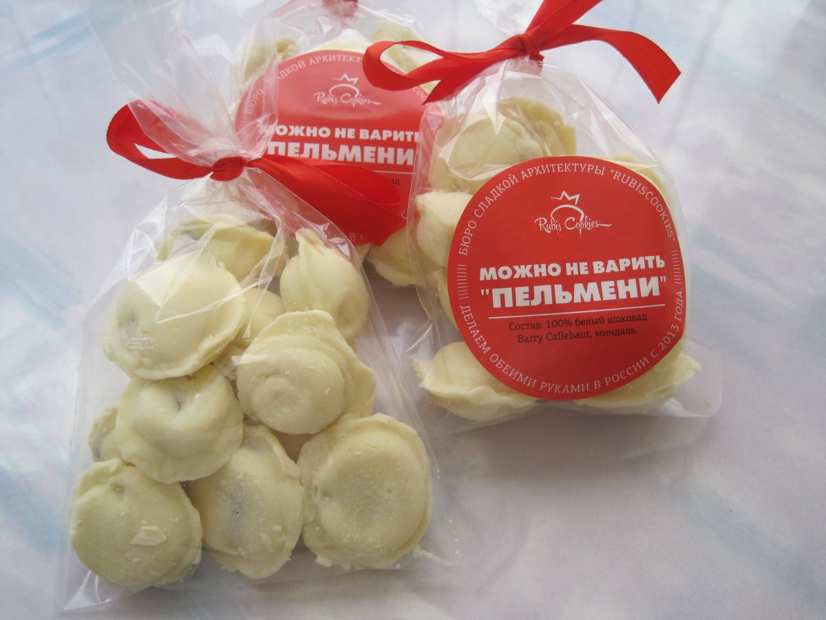 Пельмени из шоколада