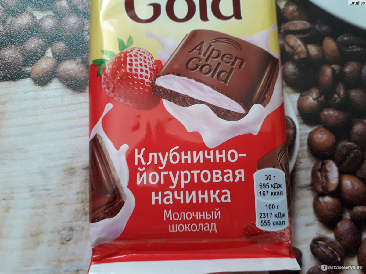 Шоколад с инжиром Альпен Гольд