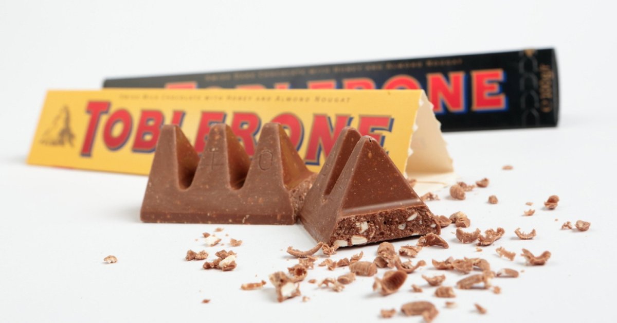 Шоколад треугольником Toblerone