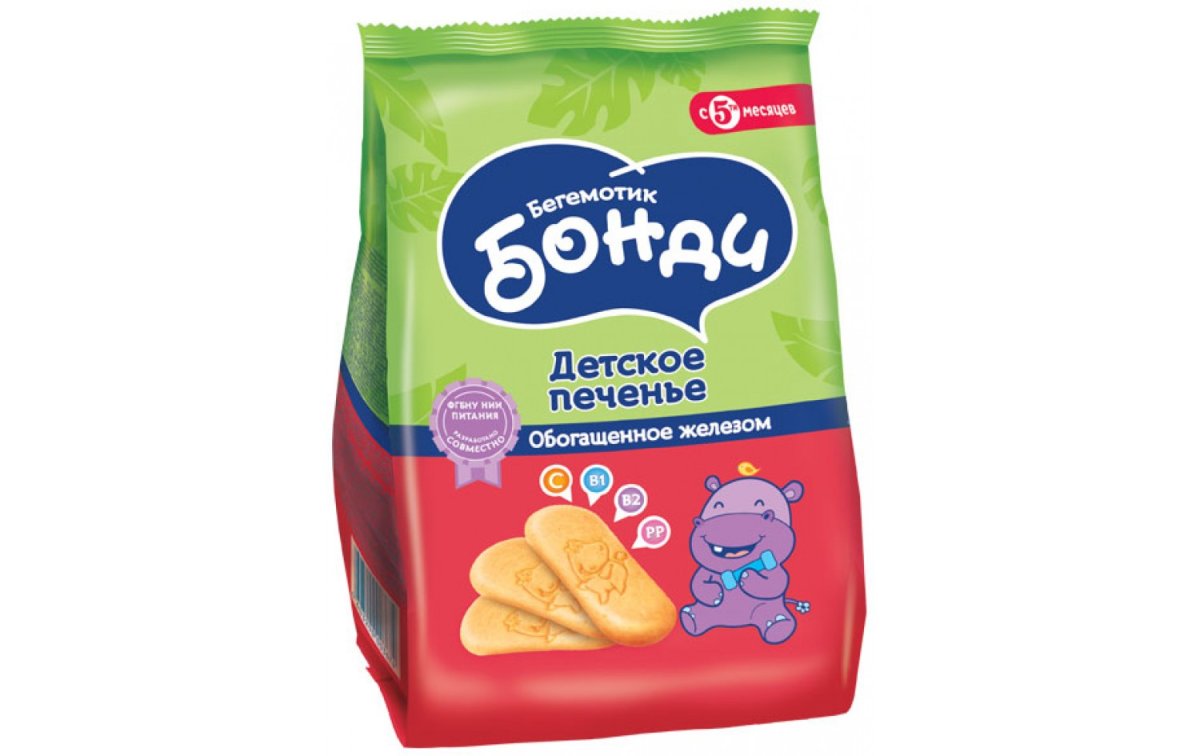 Печенье Бонди Бегемотик 180