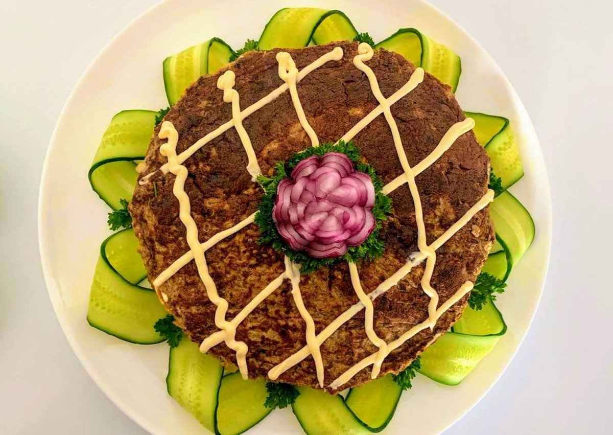 Печёночный торт из куриной печени
