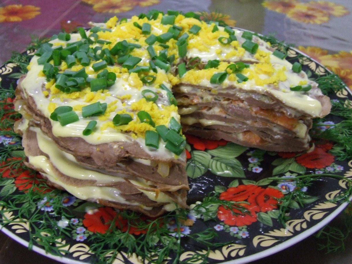 Юлия Высоцкая печеночный торт
