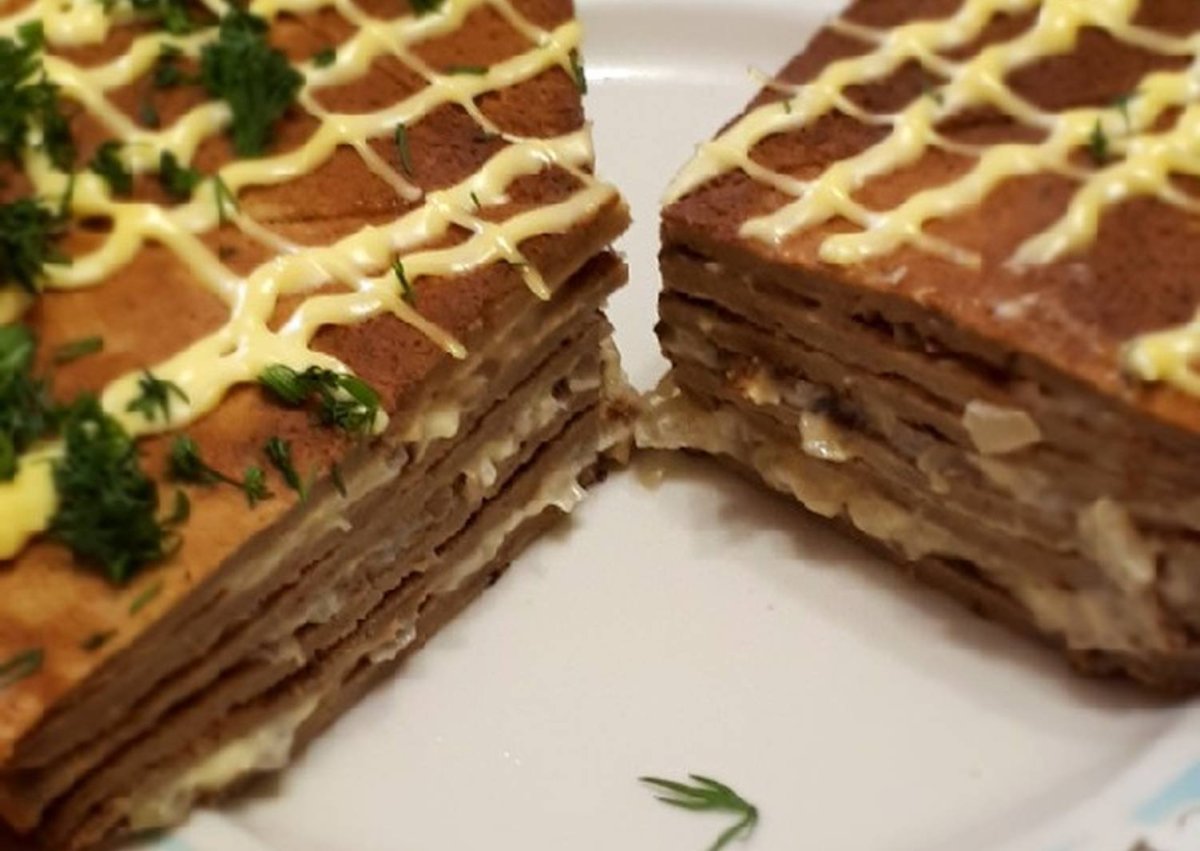 Печеночно кабачковый торт