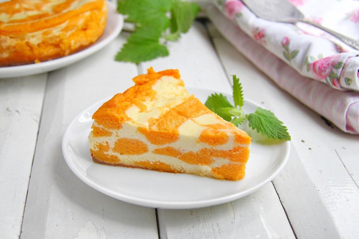 Морковный бисквит с грецкими орехами