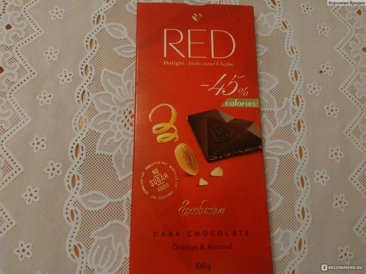 Шоколад Red Delight молочный 25%