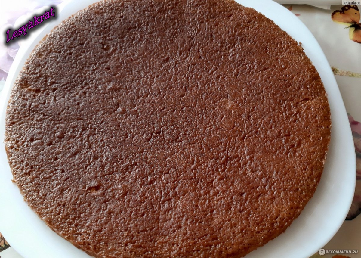 Торт без выпечки с коржами
