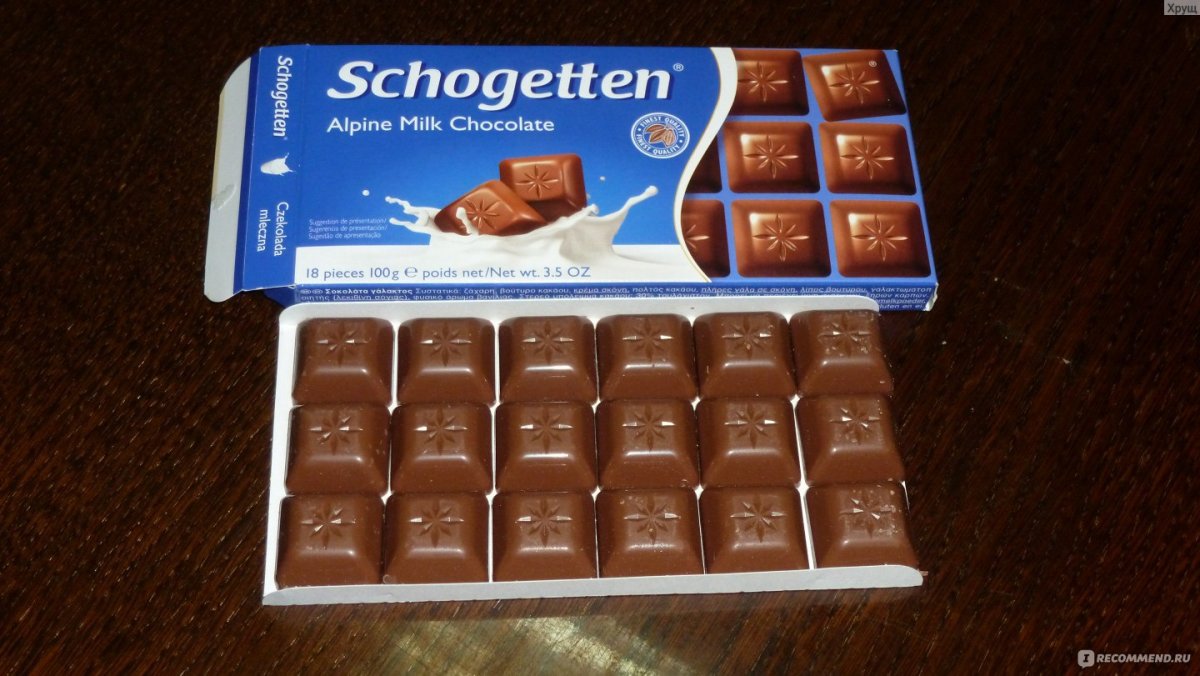 Шоколад Schogetten Alpine Milk Chocolate 100гр 1/15 альпийск мол ШОК