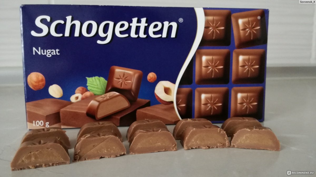 Молочный шоколад Schogetten Praline noisettes -