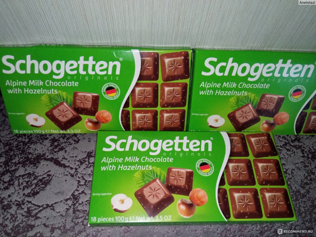Финский шоколад Schogetten