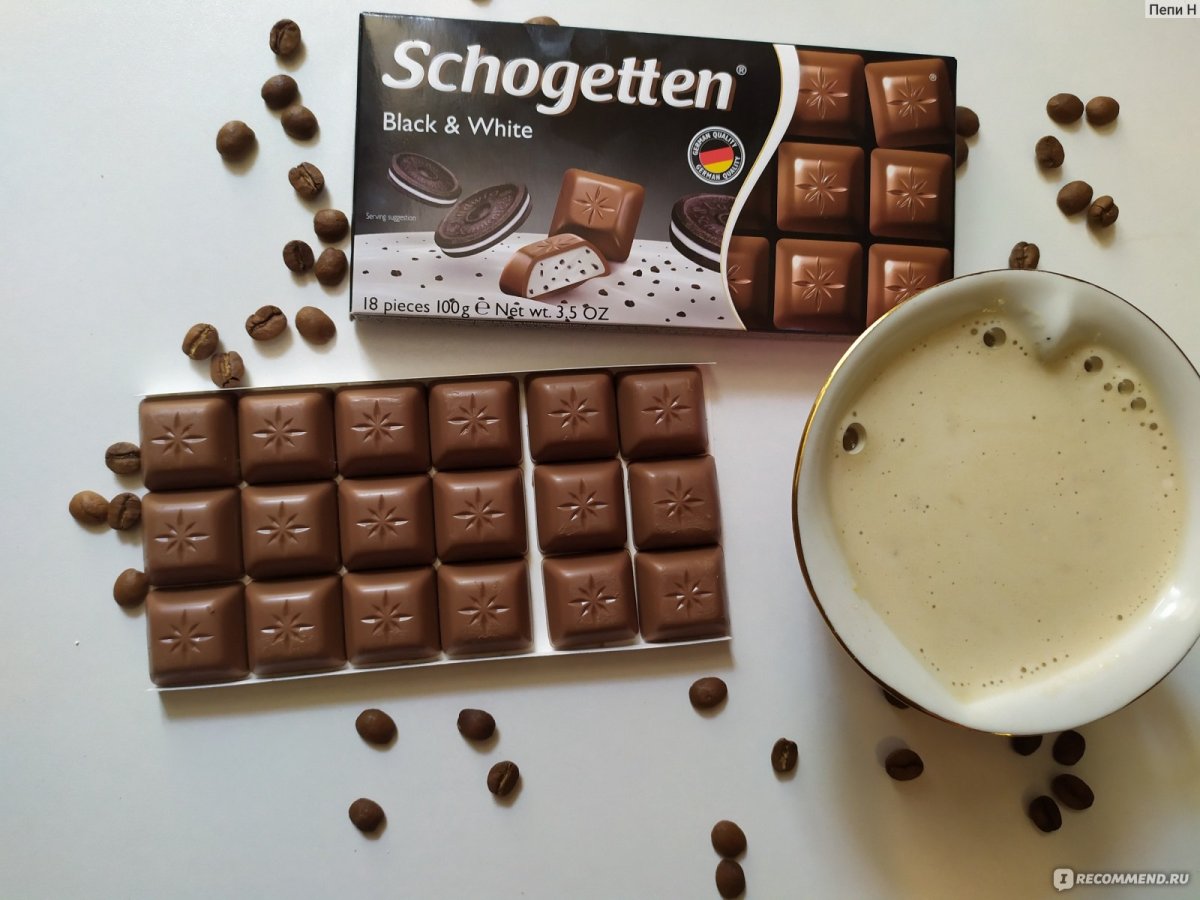 Шоколад Schogetten Black&White 100гр