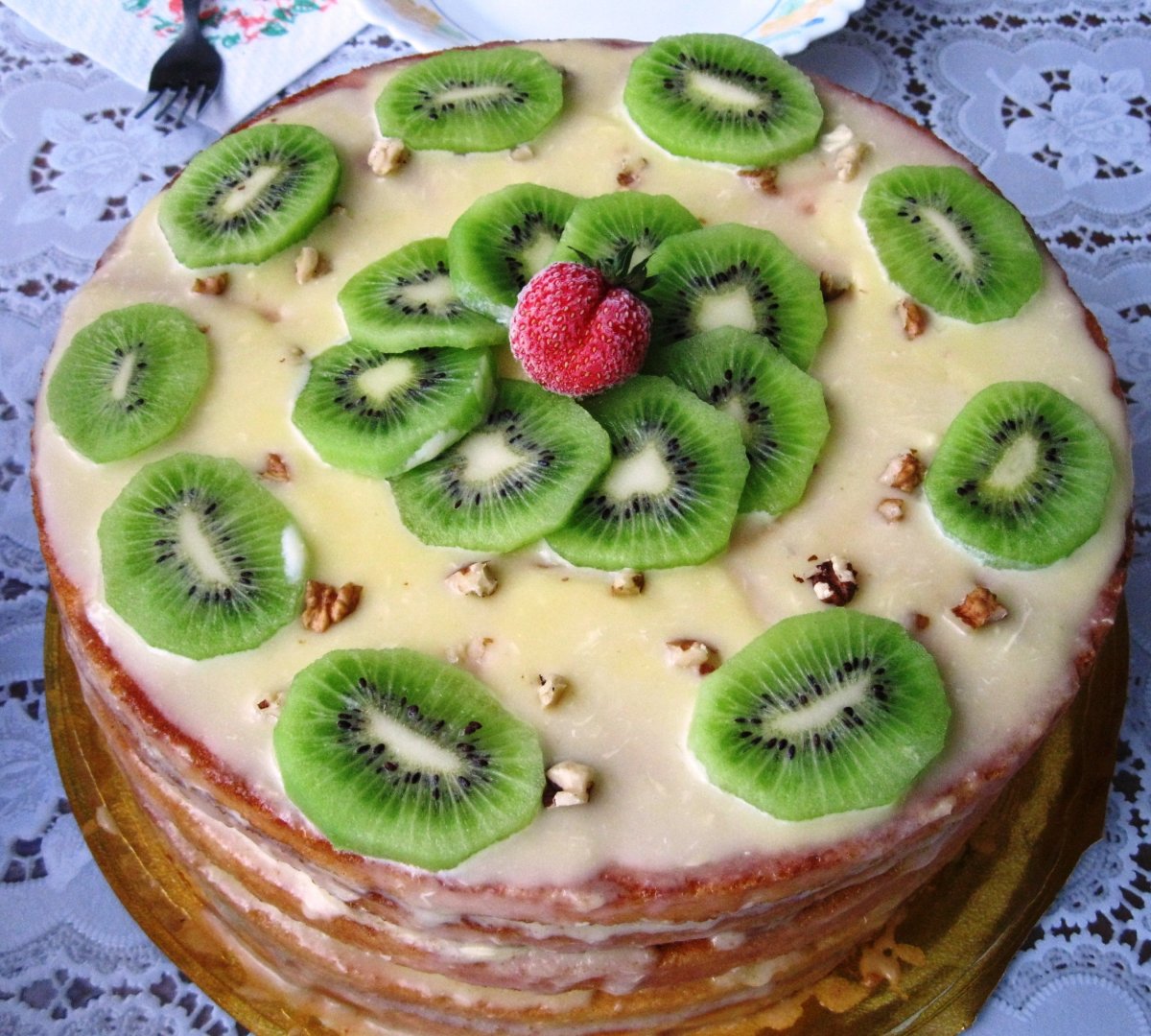 Торт из вафельных коржей