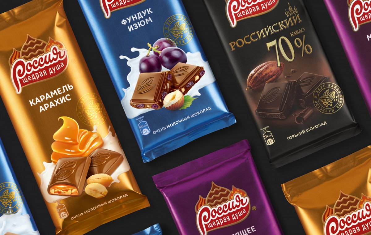 Конфеты фабрики Россия щедрая душа