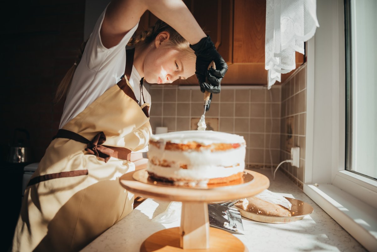 Блинный торт с маскарпоне и сливками