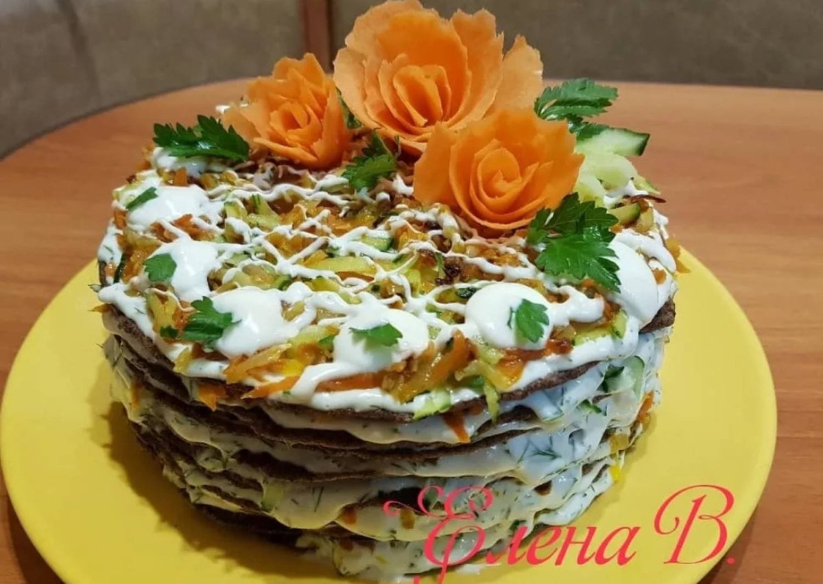 Юлия Высоцкая печеночный торт