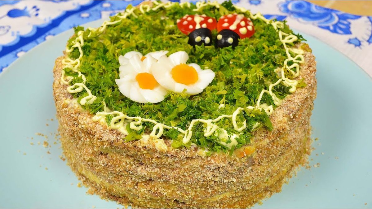 Торт из блины из печени