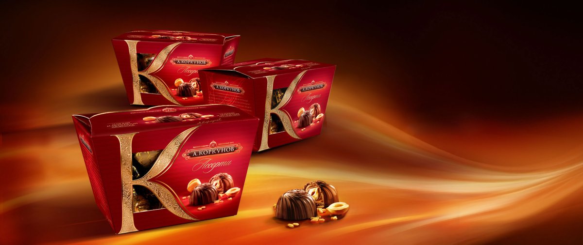 Красивая коробка конфет