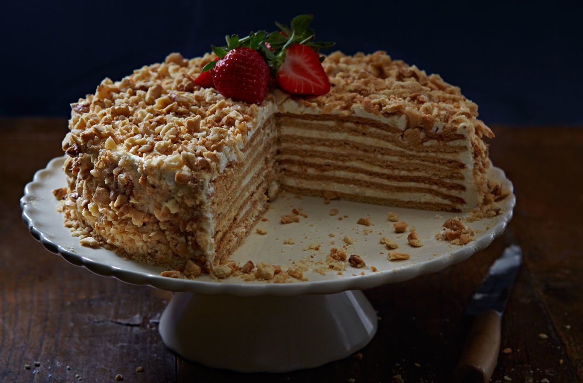 Торт из вафельных коржей