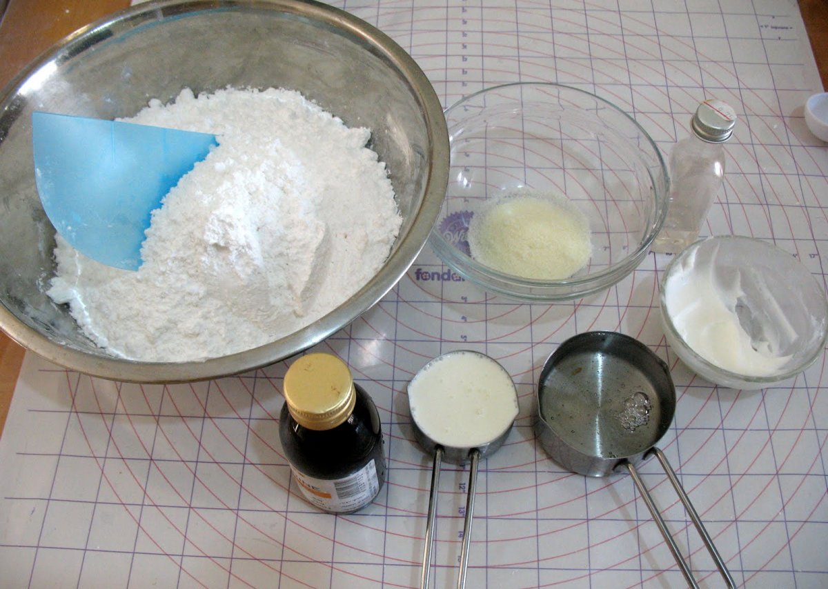Ингредиенты для мастики