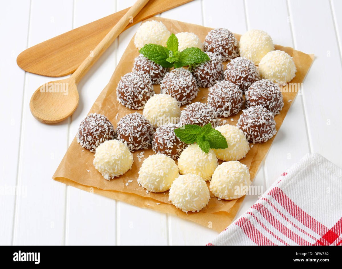 Снежки шоколадные десерт