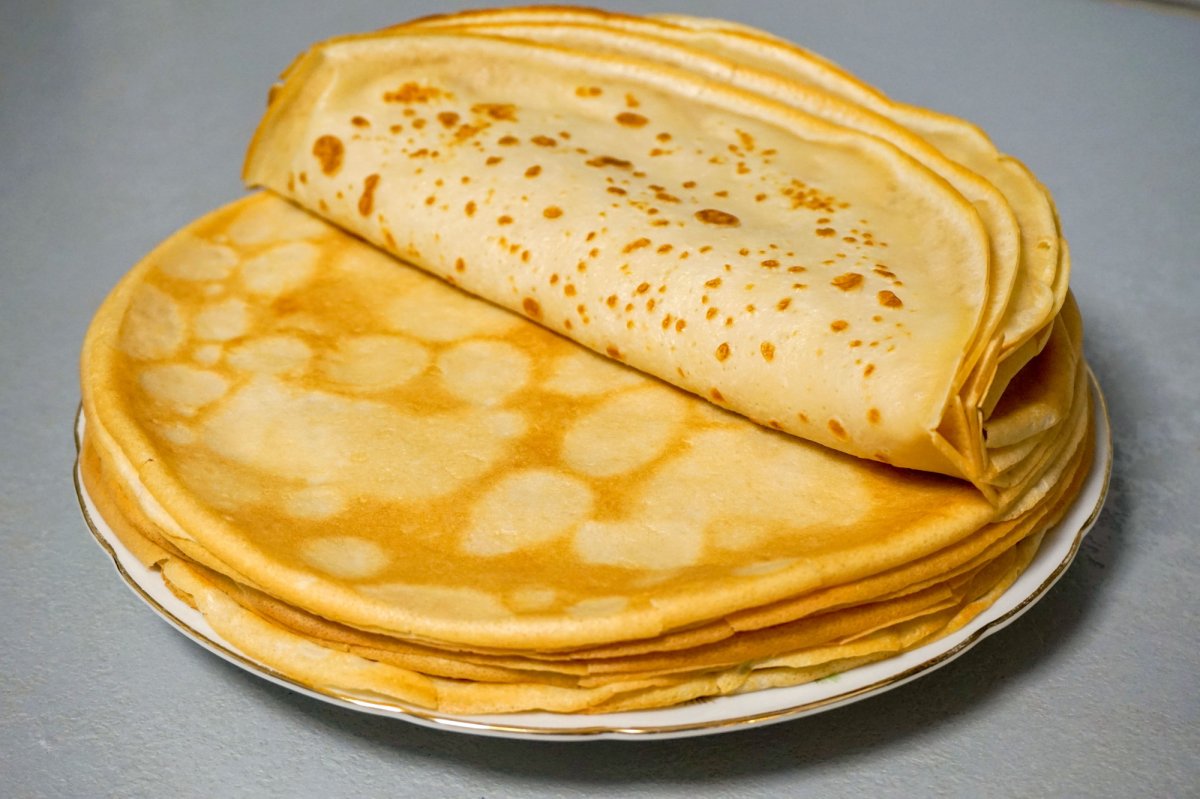 Тонкие блины на Масленицу